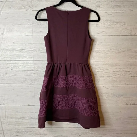 🌈 xhiliration purple fit and flair dress - Picture 6 of 6